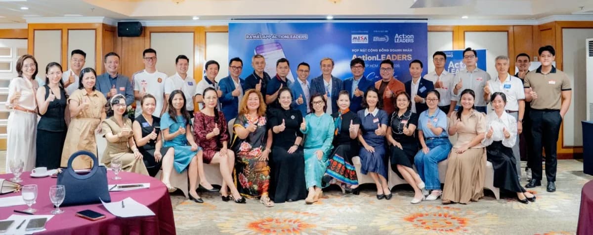 Thành viên cộng đồng ActionLEADERS tại buổi ra mắt app ngày 12/09/2026 ở TP.HCM